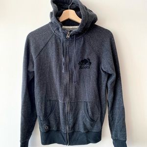 Roots Dark S&P Zip-Up Sweater